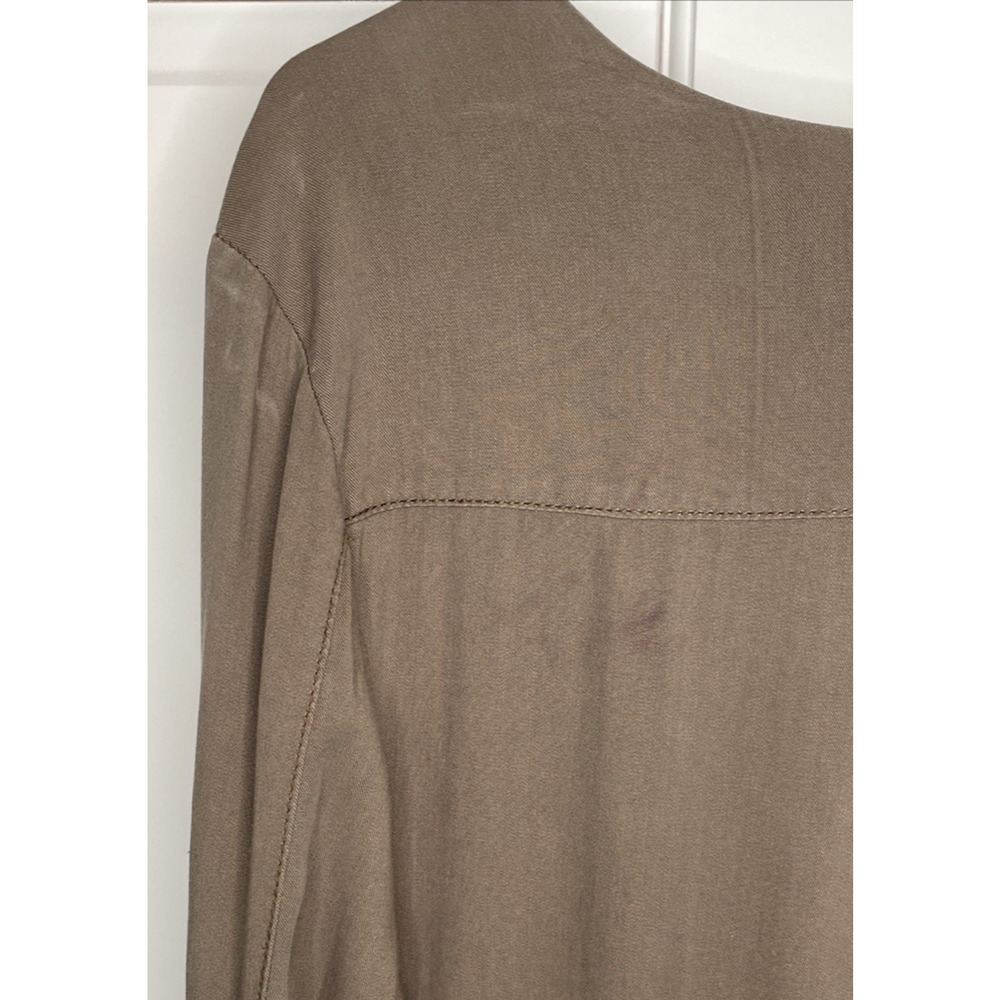 Free People Women's Utility Pantsuit Sz 4 100% Rayon Cargo Jumpsuit Boho - Picture 16 of 16